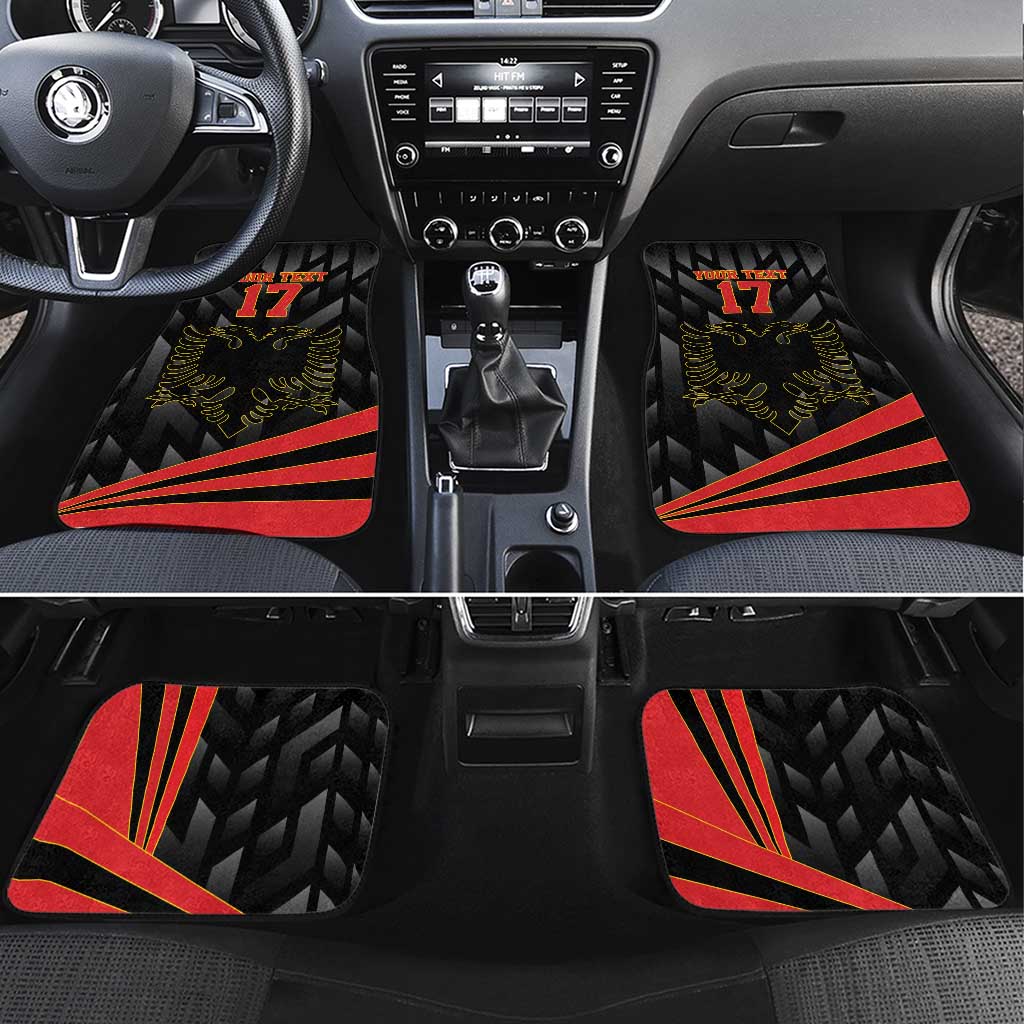 Custom Albania Football We are Champions Car Mats Sporty Style with The Double-headed eagle