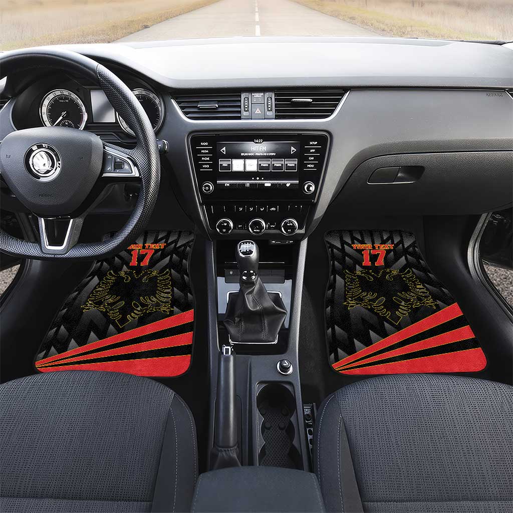 Custom Albania Football We are Champions Car Mats Sporty Style with The Double-headed eagle