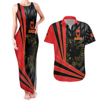 Custom Albania Football We are Champions Couples Matching Tank Maxi Dress and Hawaiian Shirt Sporty Style with The Double-headed eagle