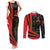 Custom Albania Football We are Champions Couples Matching Tank Maxi Dress and Long Sleeve Button Shirt Sporty Style with The Double-headed eagle