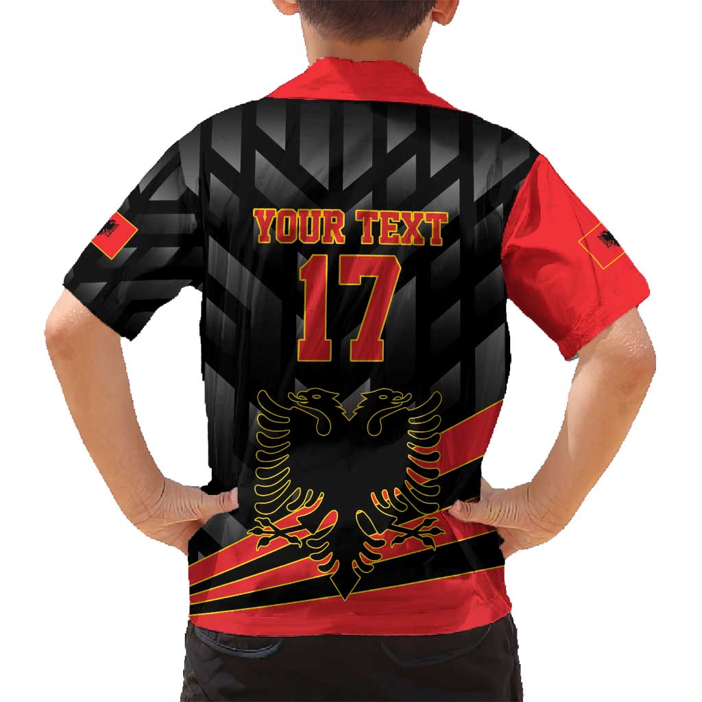 Custom Albania Football We are Champions Family Matching Long Sleeve Bodycon Dress and Hawaiian Shirt Sporty Style with The Double-headed eagle