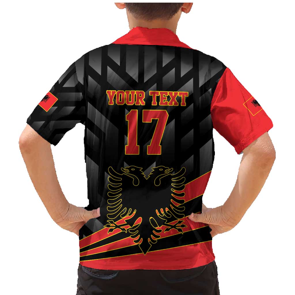 Custom Albania Football We are Champions Family Matching Mermaid Dress and Hawaiian Shirt Sporty Style with The Double-headed eagle