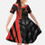 Custom Albania Football We are Champions Family Matching Off Shoulder Maxi Dress and Hawaiian Shirt Sporty Style with The Double-headed eagle