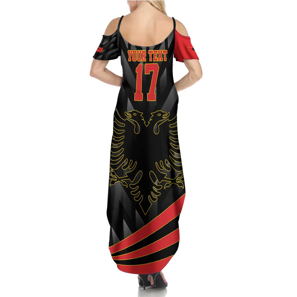 Custom Albania Football We are Champions Family Matching Summer Maxi Dress and Hawaiian Shirt Sporty Style with The Double-headed eagle