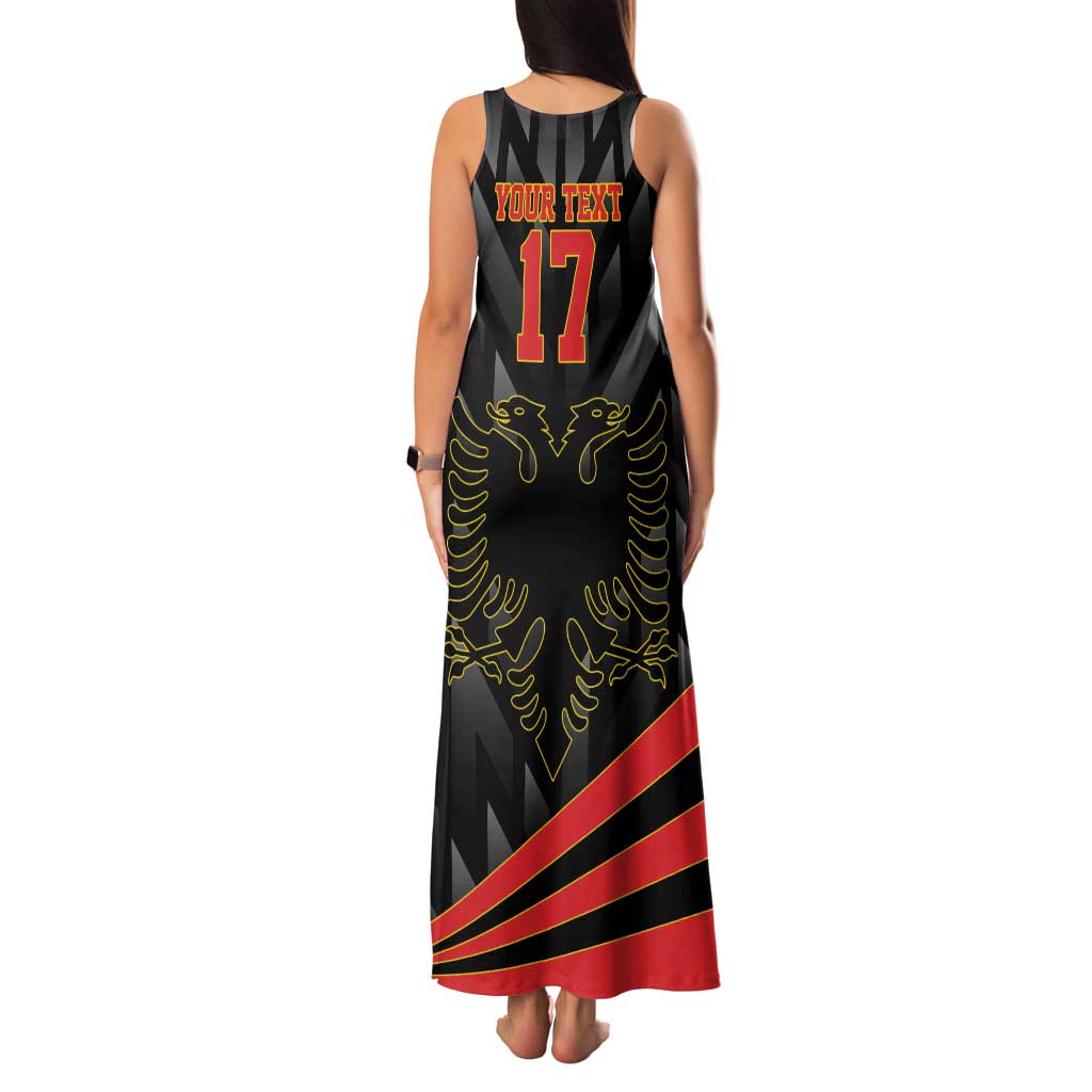 Custom Albania Football We are Champions Family Matching Tank Maxi Dress and Hawaiian Shirt Sporty Style with The Double-headed eagle