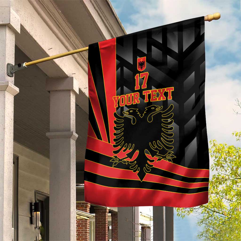 Custom Albania Football We are Champions Garden Flag Sporty Style with The Double-headed eagle