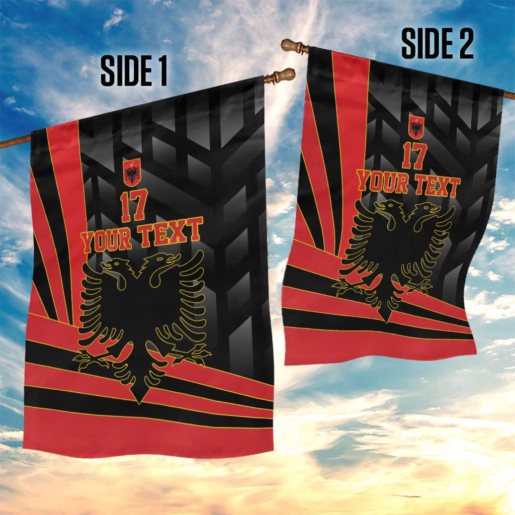 Custom Albania Football We are Champions Garden Flag Sporty Style with The Double-headed eagle