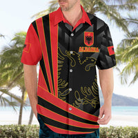 Custom Albania Football We are Champions Hawaiian Shirt Sporty Style with The Double-headed eagle