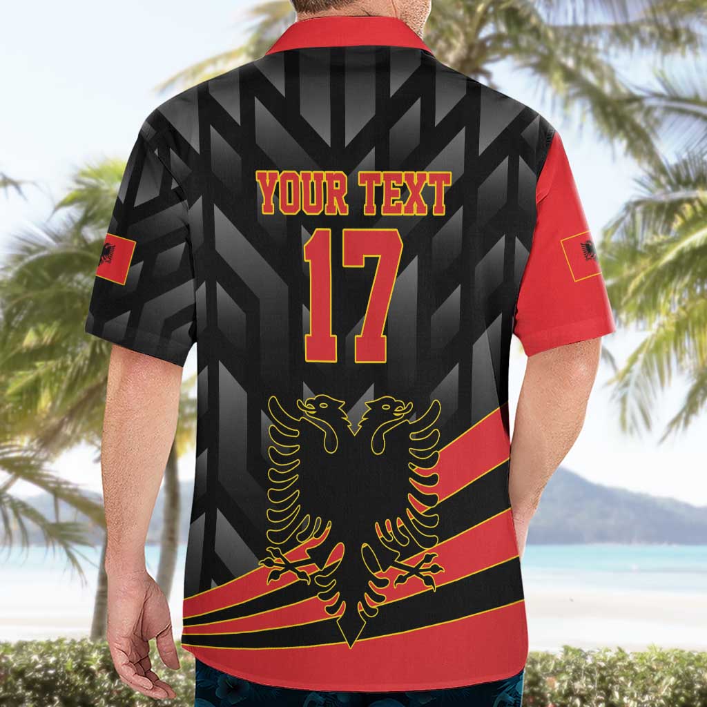 Custom Albania Football We are Champions Hawaiian Shirt Sporty Style with The Double-headed eagle