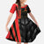 Custom Albania Football We are Champions Kid Short Sleeve Dress Sporty Style with The Double-headed eagle