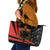 Custom Albania Football We are Champions Leather Tote Bag Sporty Style with The Double-headed eagle