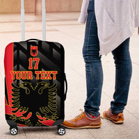 Custom Albania Football We are Champions Luggage Cover Sporty Style with The Double-headed eagle