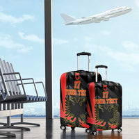 Custom Albania Football We are Champions Luggage Cover Sporty Style with The Double-headed eagle