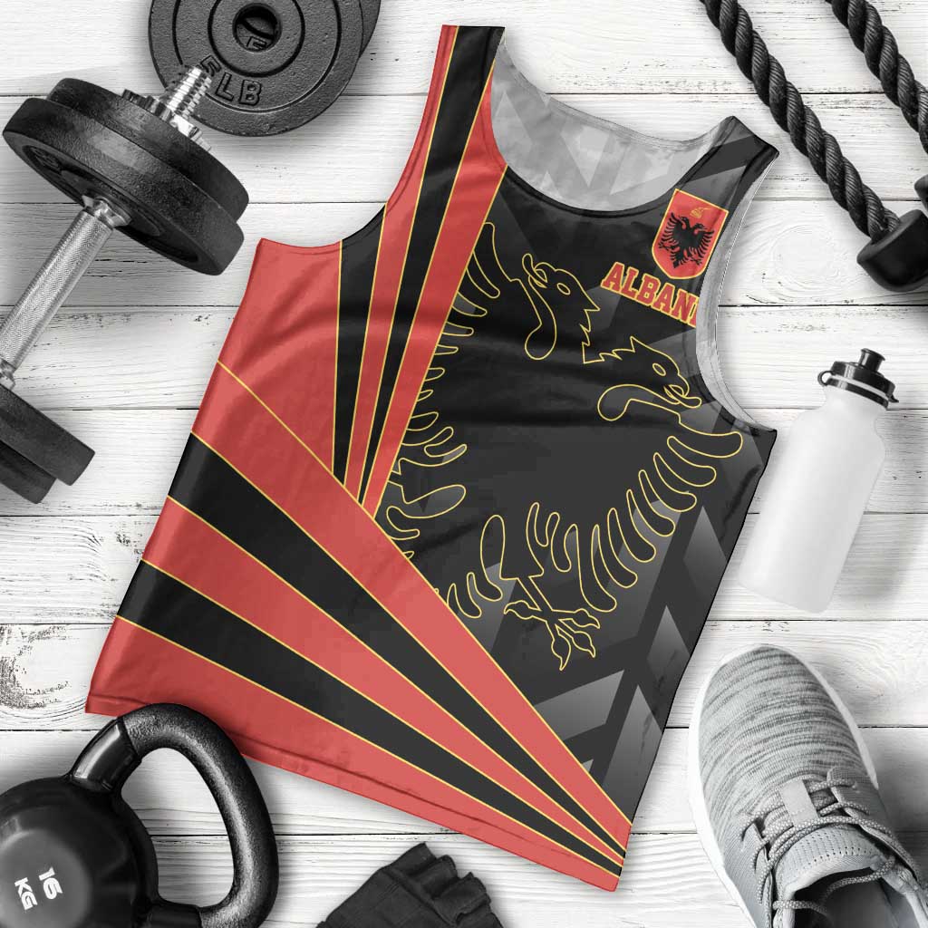 Custom Albania Football We are Champions Men Tank Top Sporty Style with The Double-headed eagle