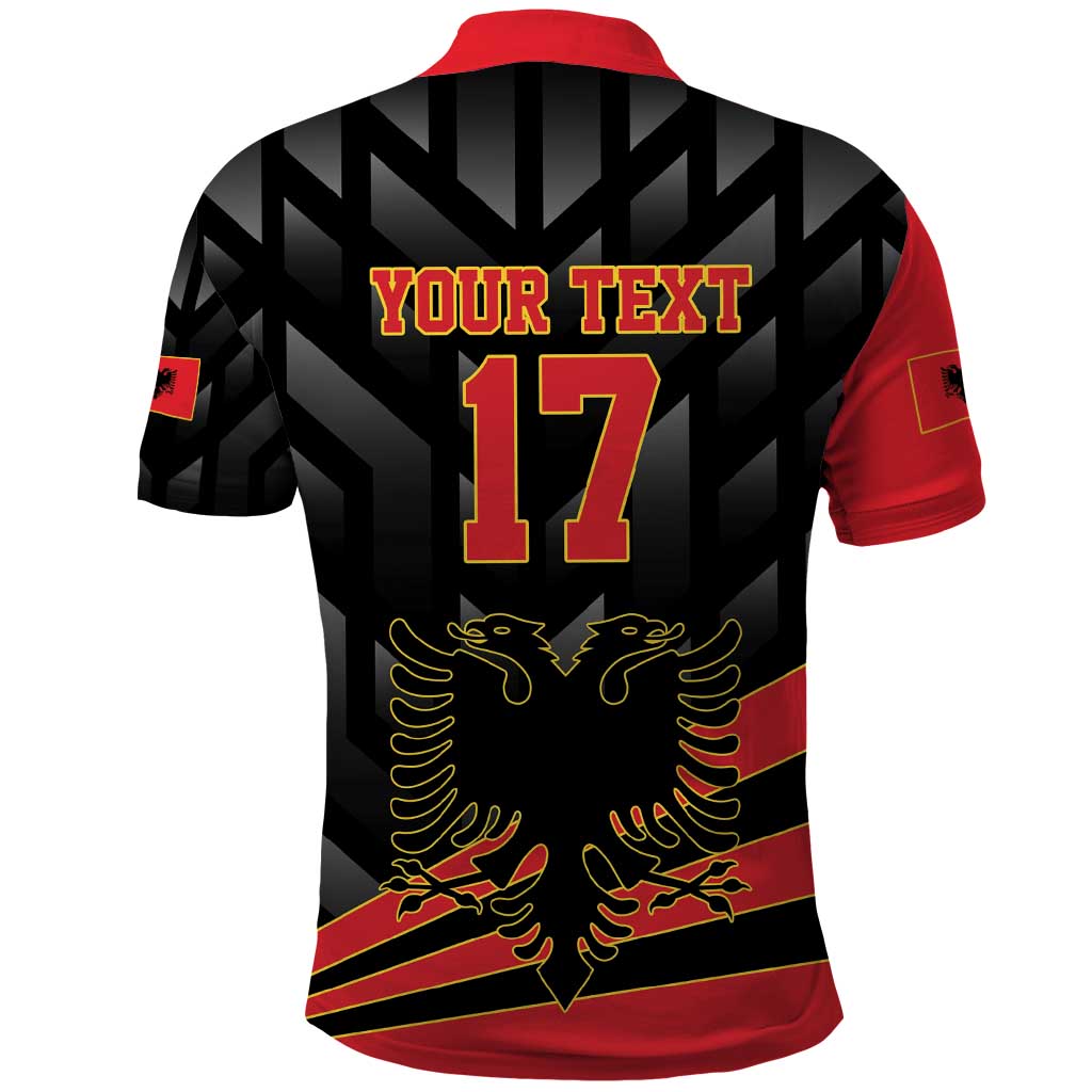 Custom Albania Football We are Champions Polo Shirt Sporty Style with The Double-headed eagle