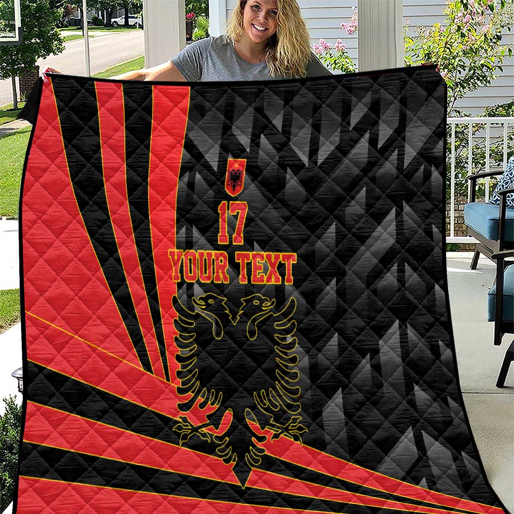 Custom Albania Football We are Champions Quilt Sporty Style with The Double-headed eagle