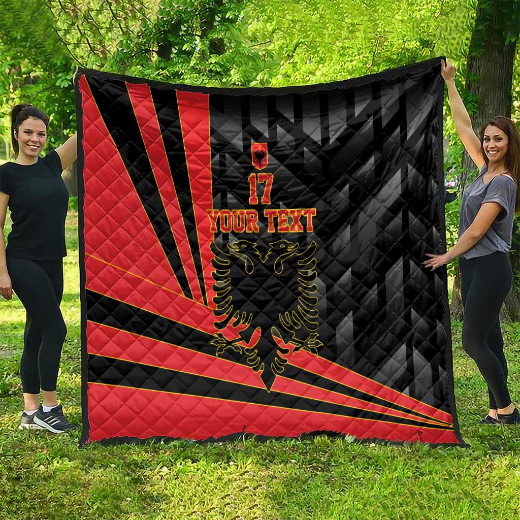 Custom Albania Football We are Champions Quilt Sporty Style with The Double-headed eagle