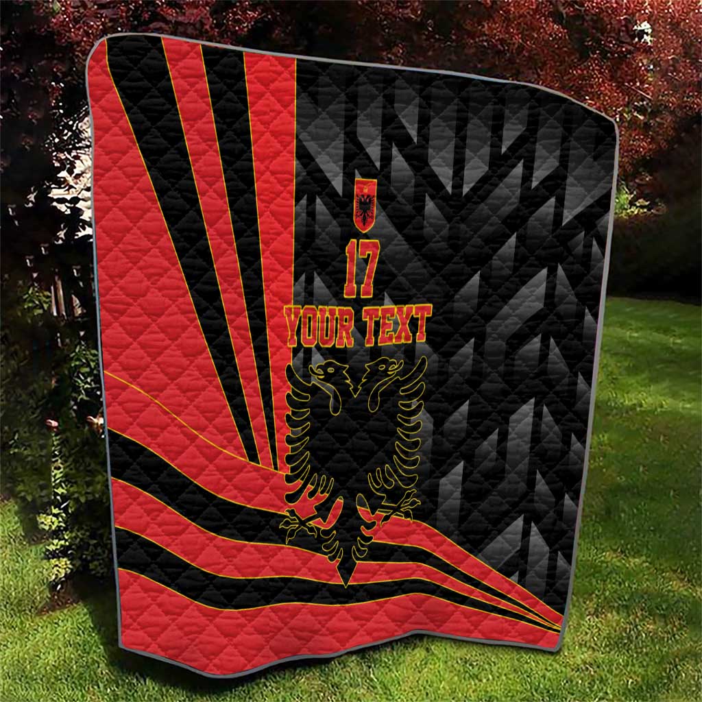 Custom Albania Football We are Champions Quilt Sporty Style with The Double-headed eagle