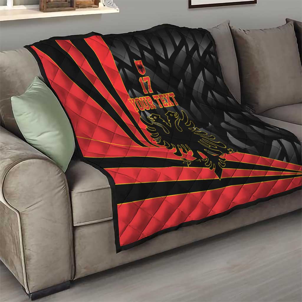 Custom Albania Football We are Champions Quilt Sporty Style with The Double-headed eagle