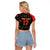 Custom Albania Football We are Champions Raglan Cropped T Shirt Sporty Style with The Double-headed eagle