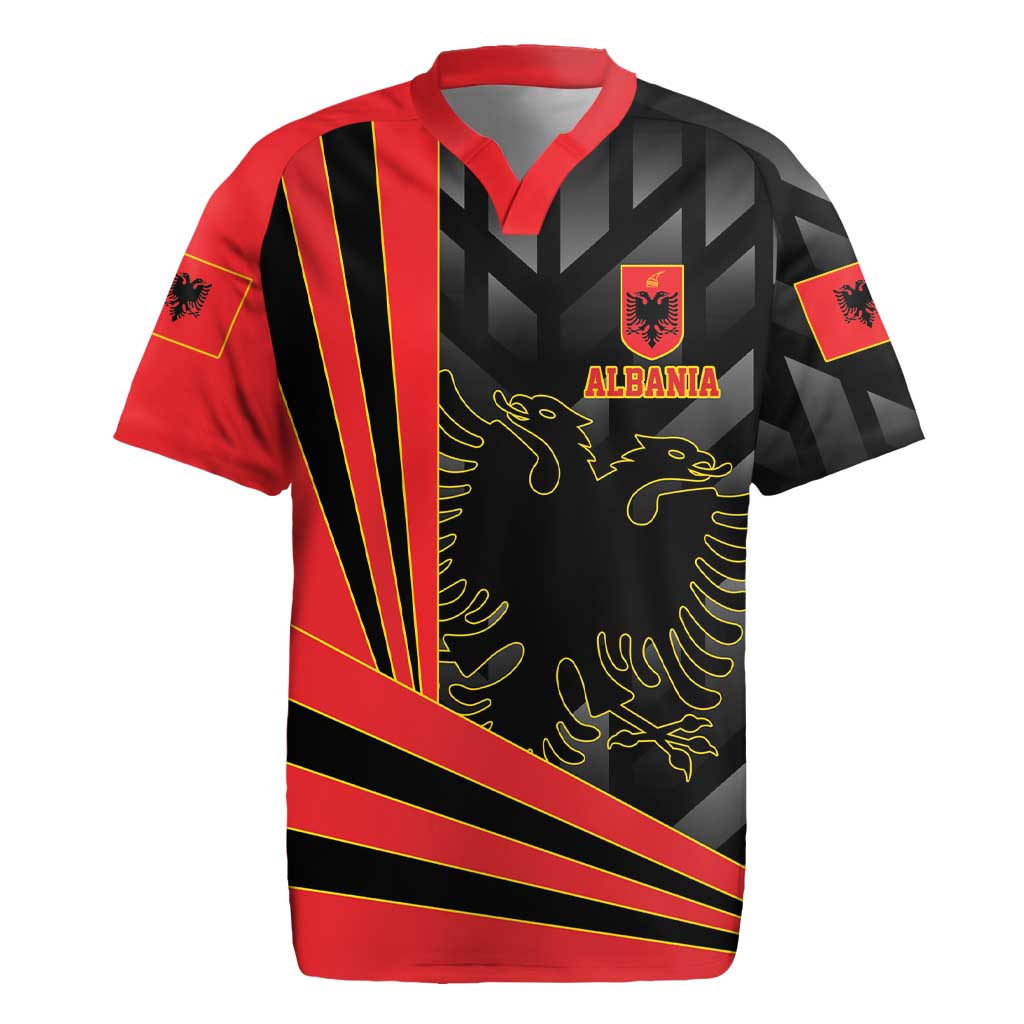 Custom Albania Football We are Champions Rugby Jersey Sporty Style with The Double-headed eagle
