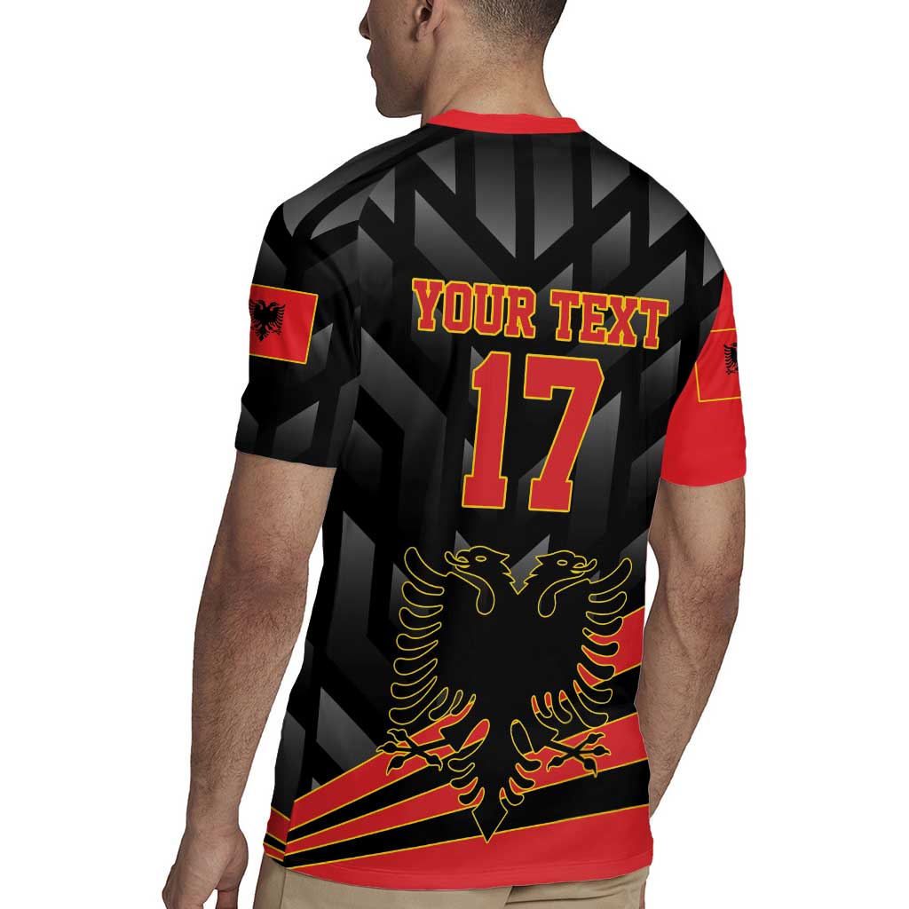 Custom Albania Football We are Champions Rugby Jersey Sporty Style with The Double-headed eagle