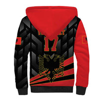 Custom Albania Football We are Champions Sherpa Hoodie Sporty Style with The Double-headed eagle
