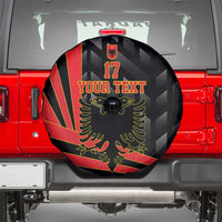 Custom Albania Football We are Champions Spare Tire Cover Sporty Style with The Double-headed eagle