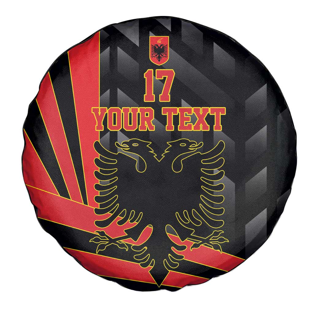 Custom Albania Football We are Champions Spare Tire Cover Sporty Style with The Double-headed eagle