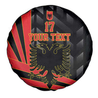Custom Albania Football We are Champions Spare Tire Cover Sporty Style with The Double-headed eagle