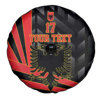 Custom Albania Football We are Champions Spare Tire Cover Sporty Style with The Double-headed eagle