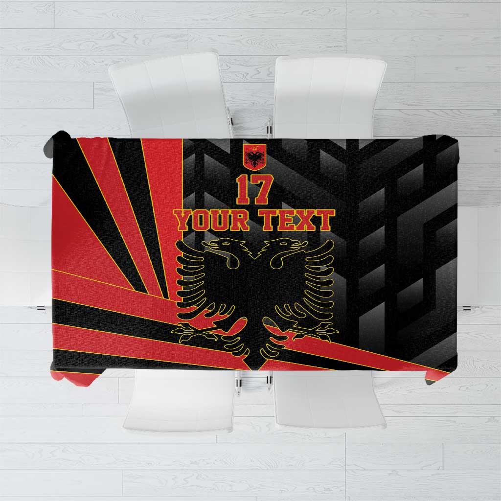 Custom Albania Football We are Champions Tablecloth Sporty Style with The Double-headed eagle
