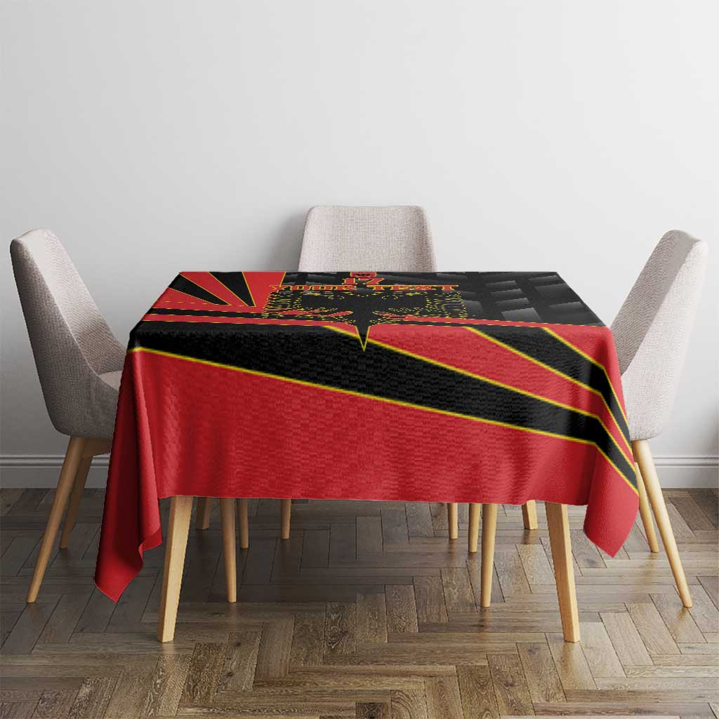 Custom Albania Football We are Champions Tablecloth Sporty Style with The Double-headed eagle