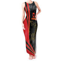 Custom Albania Football We are Champions Tank Maxi Dress Sporty Style with The Double-headed eagle