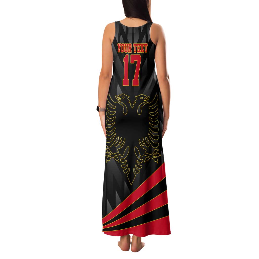 Custom Albania Football We are Champions Tank Maxi Dress Sporty Style with The Double-headed eagle