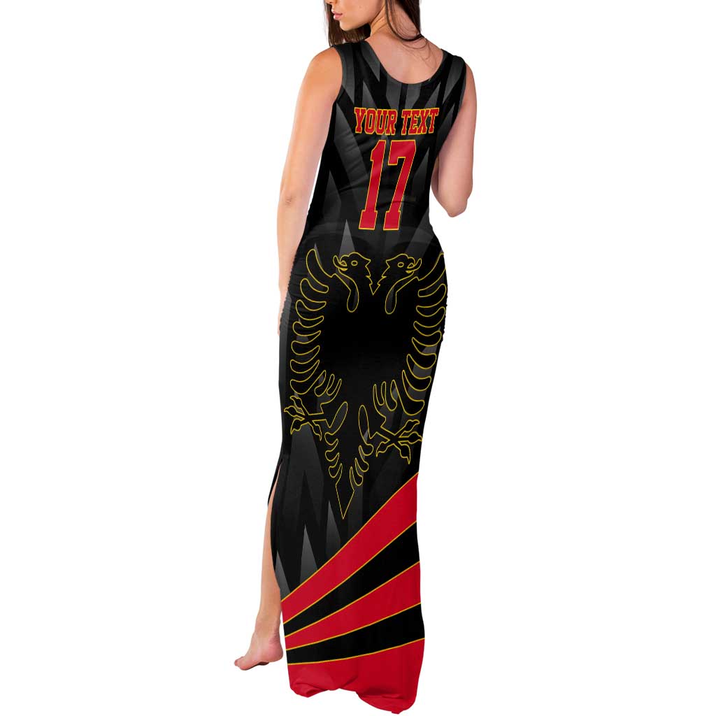 Custom Albania Football We are Champions Tank Maxi Dress Sporty Style with The Double-headed eagle
