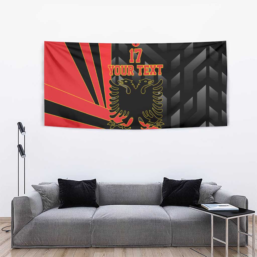Custom Albania Football We are Champions Tapestry Sporty Style with The Double-headed eagle