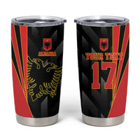 Custom Albania Football We are Champions Tumbler Cup Sporty Style with The Double-headed eagle