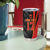 Custom Albania Football We are Champions Tumbler Cup Sporty Style with The Double-headed eagle