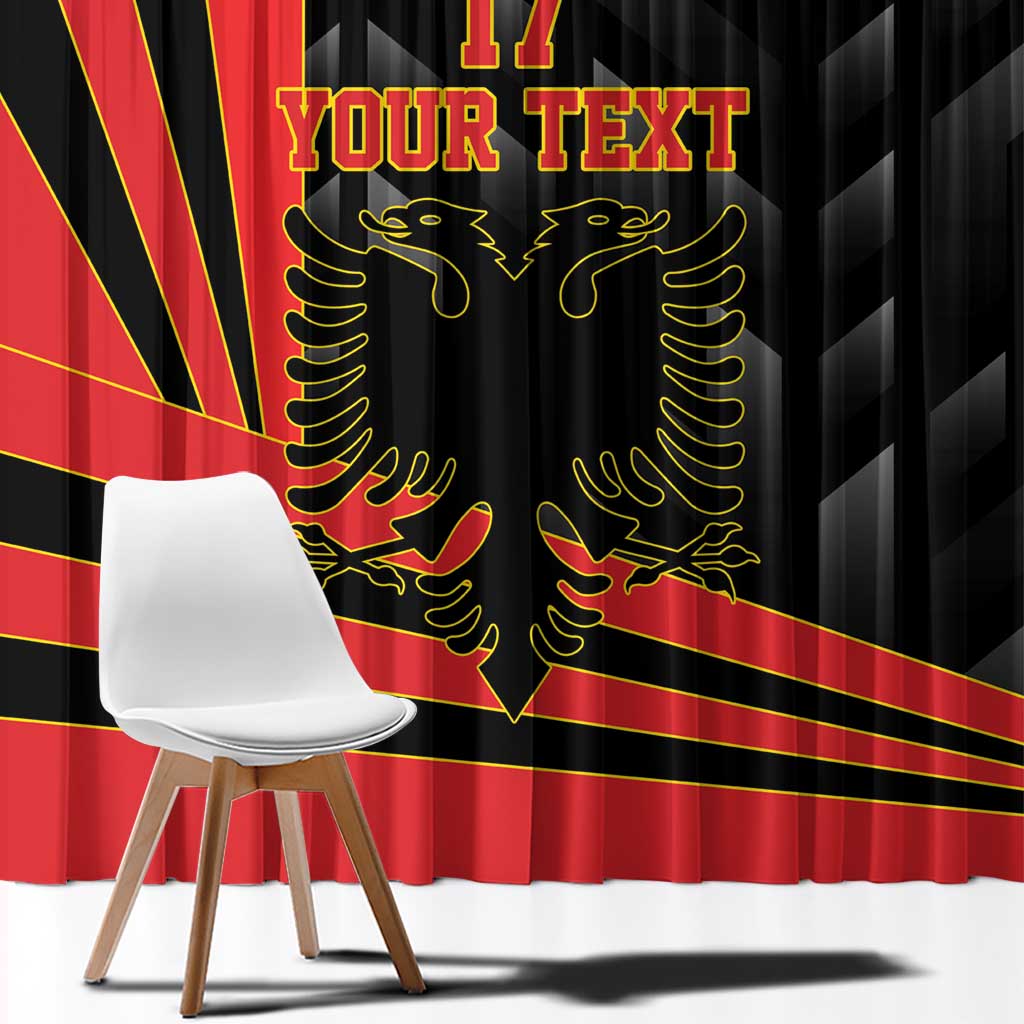 Custom Albania Football We are Champions Window Curtain Sporty Style with The Double-headed eagle