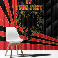 Custom Albania Football We are Champions Window Curtain Sporty Style with The Double-headed eagle