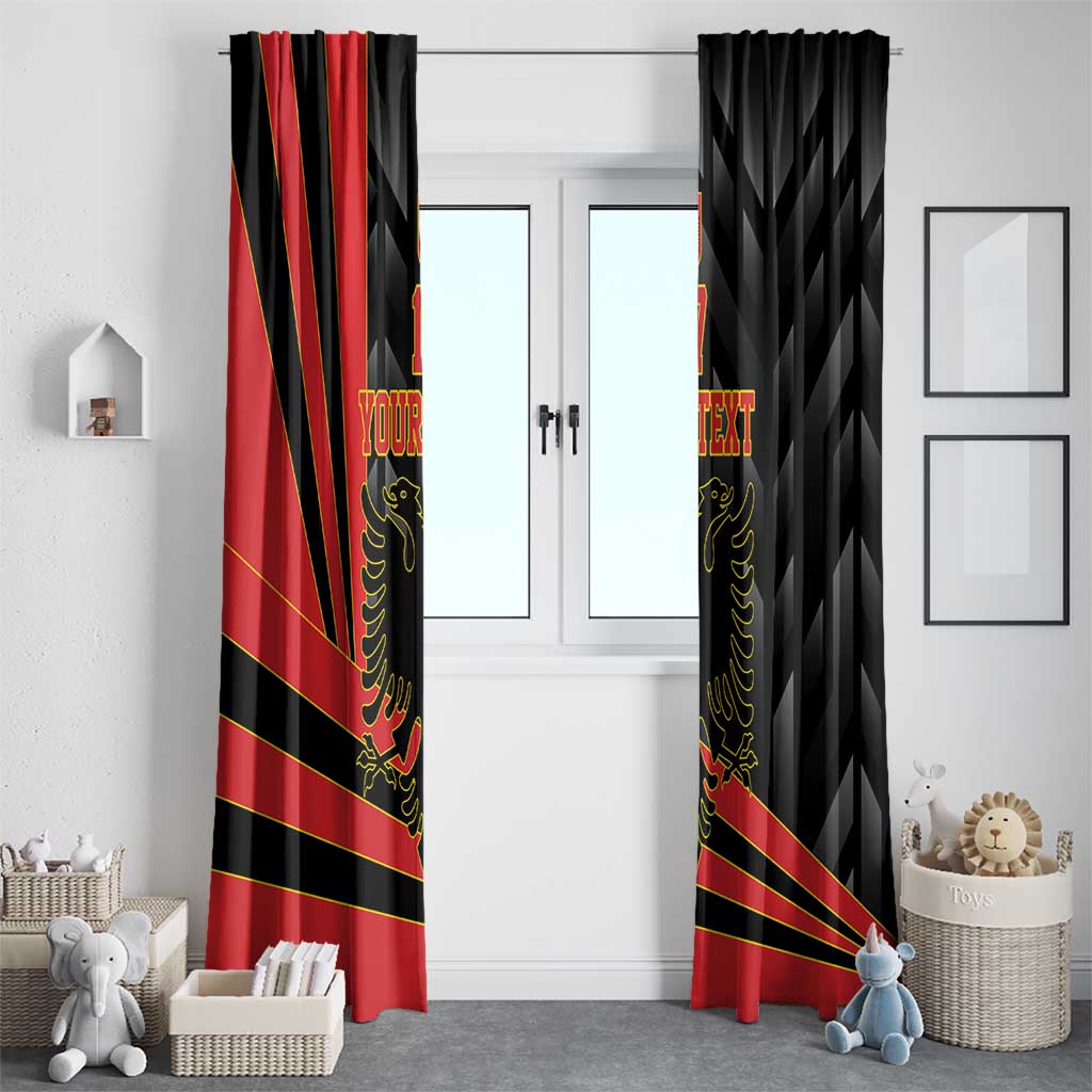 Custom Albania Football We are Champions Window Curtain Sporty Style with The Double-headed eagle