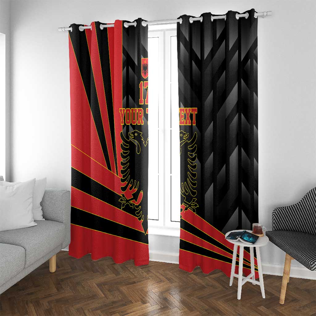 Custom Albania Football We are Champions Window Curtain Sporty Style with The Double-headed eagle