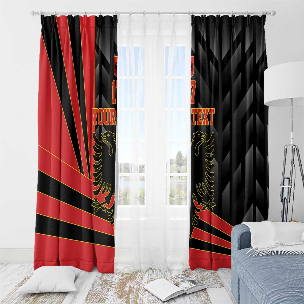 Custom Albania Football We are Champions Window Curtain Sporty Style with The Double-headed eagle