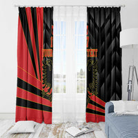 Custom Albania Football We are Champions Window Curtain Sporty Style with The Double-headed eagle