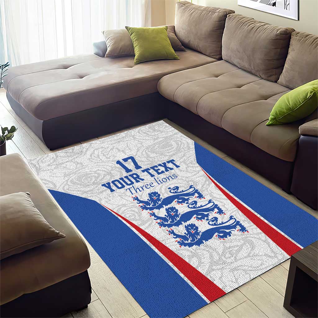 Custom England Football We are Champions Area Rug Sporty Style The Three Lions
