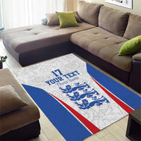 Custom England Football We are Champions Area Rug Sporty Style The Three Lions