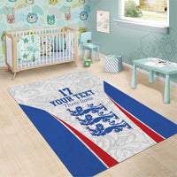 Custom England Football We are Champions Area Rug Sporty Style The Three Lions