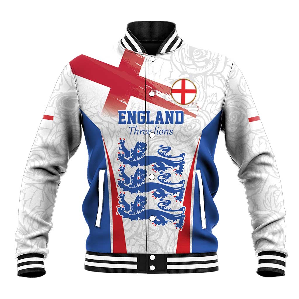 Custom England Football We are Champions Baseball Jacket Sporty Style The Three Lions