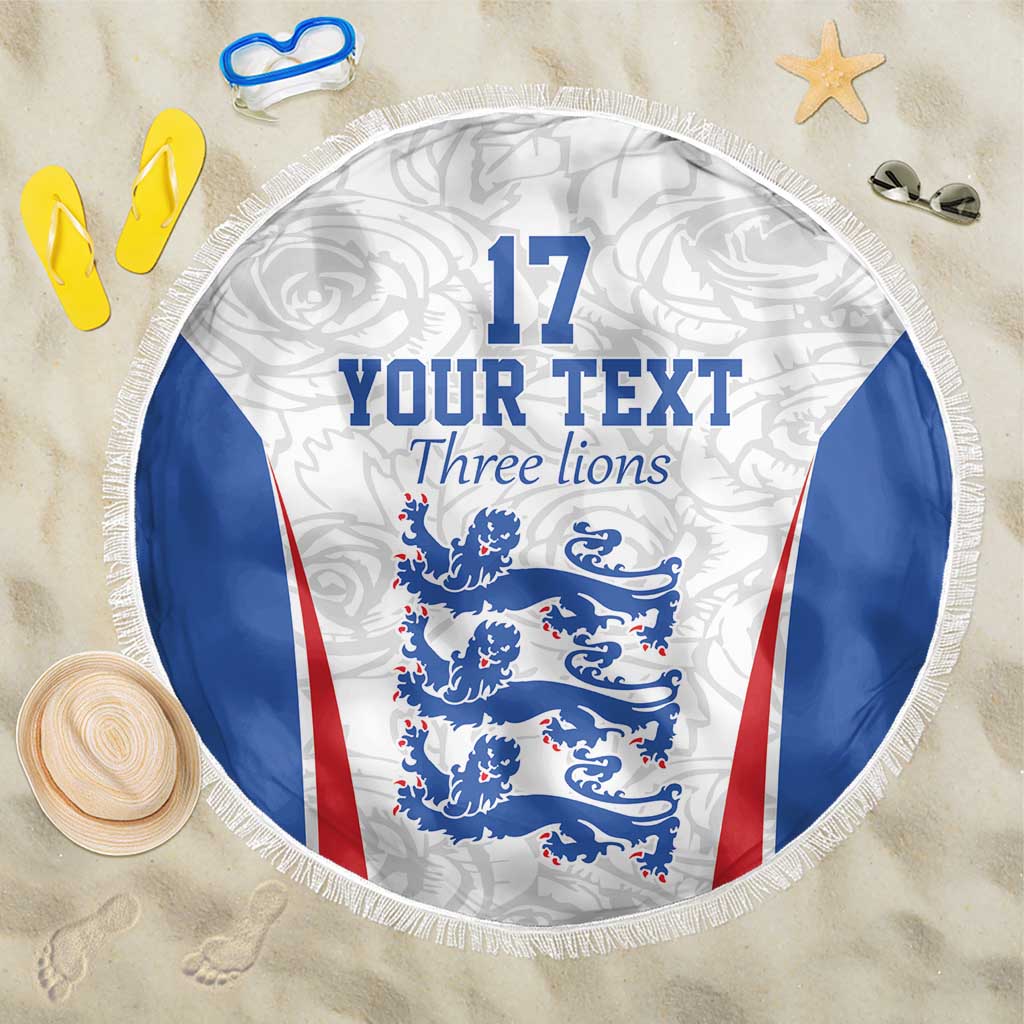 Custom England Football We are Champions Beach Blanket Sporty Style The Three Lions